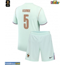 Frankreich Jules Kounde #5 Auswärts Trikotsatz Kinder WM 2026 Kurzarm (+ Kurze Hosen)
